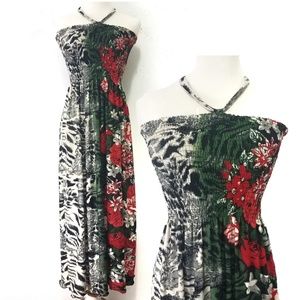 Plus Size Smocked Halter Dress Sz 2X